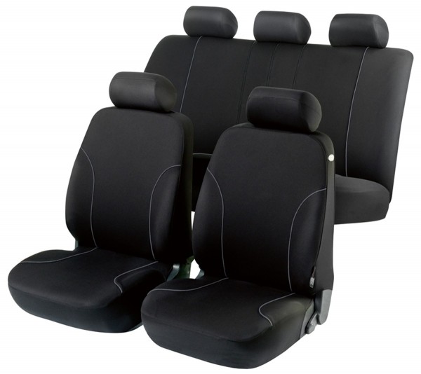 Volvo C30, Housse siège auto, kit complet, noir,
