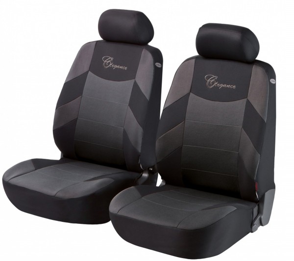 Peugeot 407, Housse siège auto, sièges avant, noir, gris