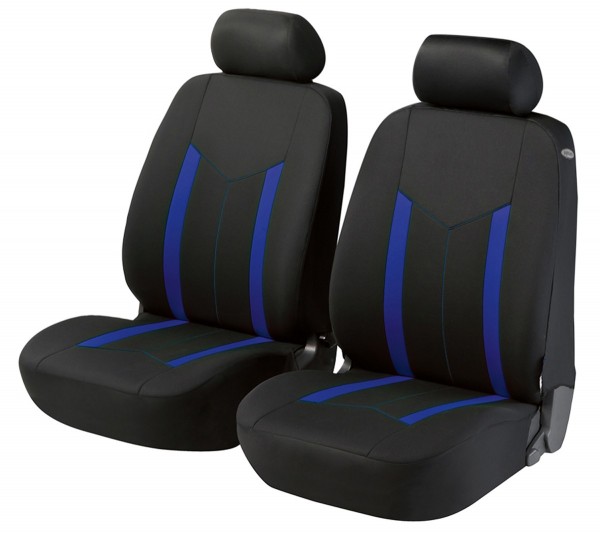 Lancia Y10, Housse siège auto, sièges avant, noir, bleu