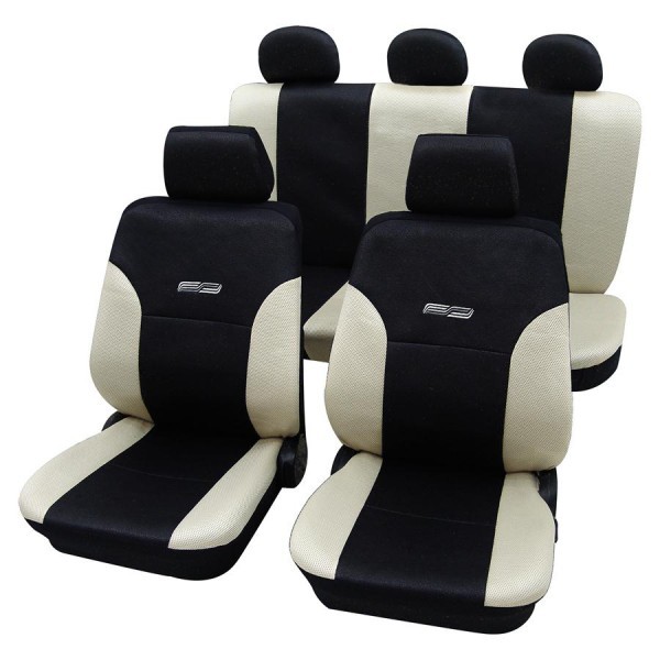 Fiat PandaHousses pour sièges de voitures auto, Aspect cuir, Kit complet,
