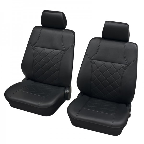Volvo V90, Housse siège auto, sièges avant, noir,