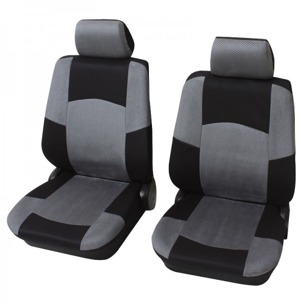 Housses pour sièges de voitures auto, Garniture pour sièges avants, Alfa Romeo Alfetta, gris anthracite noir