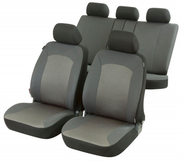 Seat Leon, Housse siège auto, kit complet, gris,