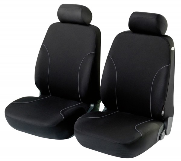 Peugeot 607, Housse siège auto, sièges avant, noir,