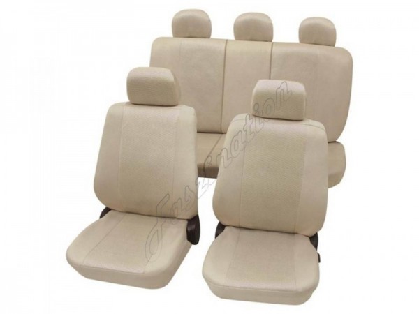 Housses pour sièges de voitures auto, Kit complet, Alfa Romeo 33, beige