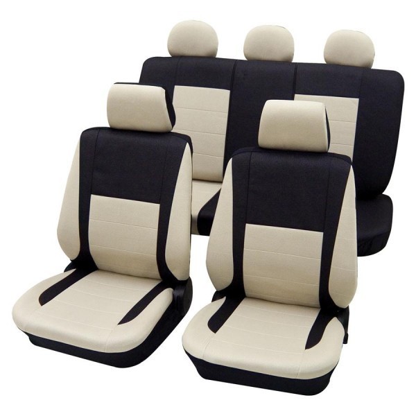 Peugeot TravellerHousses pour sièges de voitures auto, Aspect cuir, Kit complet,