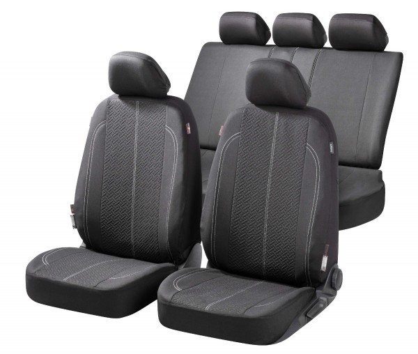Hyundai Ioniq, Housse siège auto, kit complet, noir