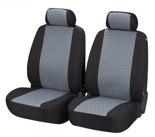 Opel Kadett, Housse siège auto, sièges avant, noir, gris,