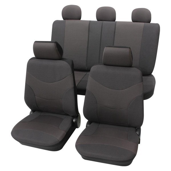 Housses pour sièges de voitures auto, Kit complet, Alfa Romeo 155, gris anthracite