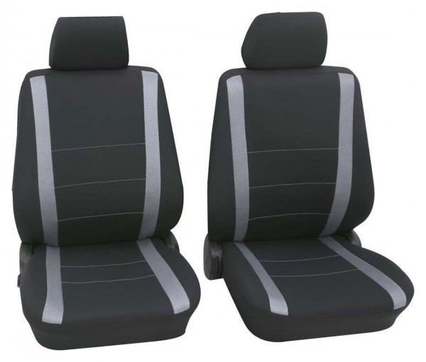 Opel Antara, Housse siège auto, sièges avant, noir, gris