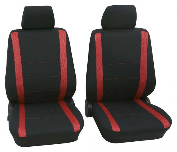 Toyota Aygo, Housse siège auto, sièges avant, noir, rouge
