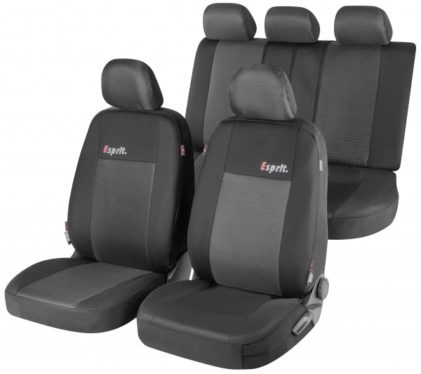 Nissan Tiida, Housse siège auto, kit complet, noir