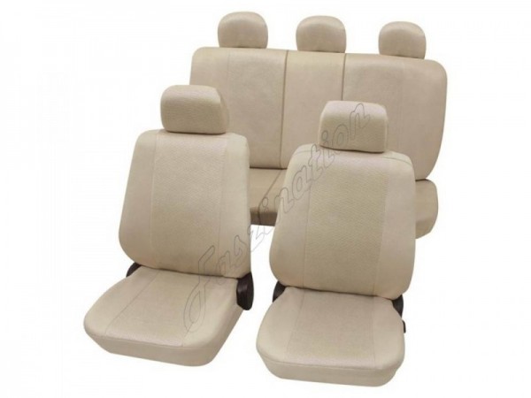 Housses pour sièges de voitures auto, Kit complet, Alfa Romeo 164, beige