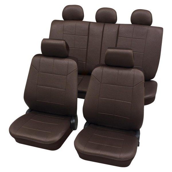 Dacia DokkerHousses pour sièges de voitures auto, Aspect cuir, Kit complet,