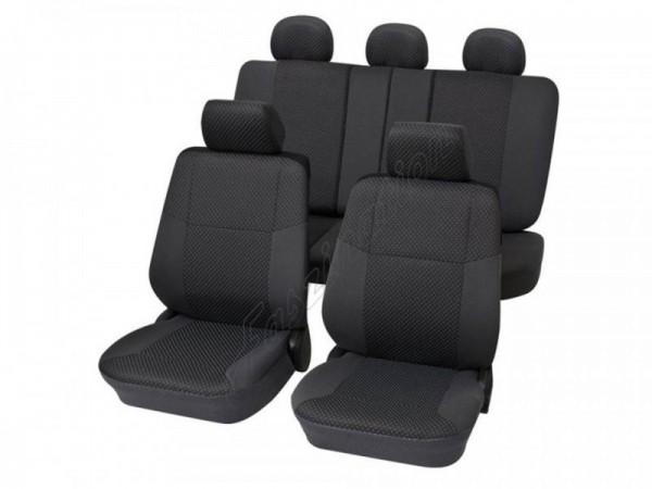 Housses pour sièges de voitures auto, Kit complet, Alfa Romeo 146, anthracite noir
