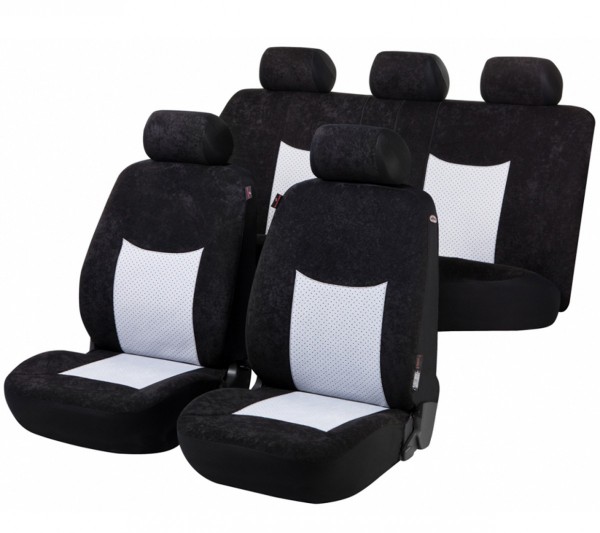 Citroen C4 Picasso, Housse siège auto, kit complet, noir, gris